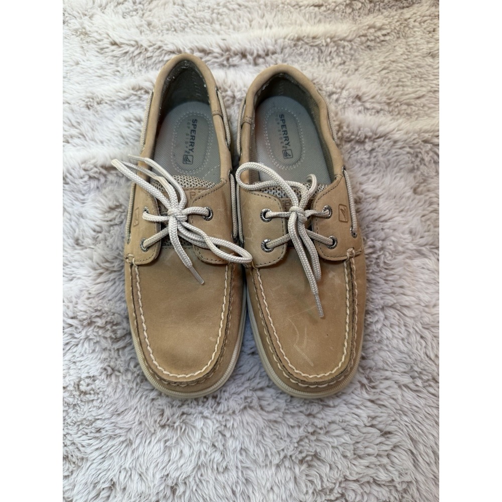 Sperry Women's 6M Tan Leather 2-Eye Boat Shoes Deck Shoes Casual Nautical